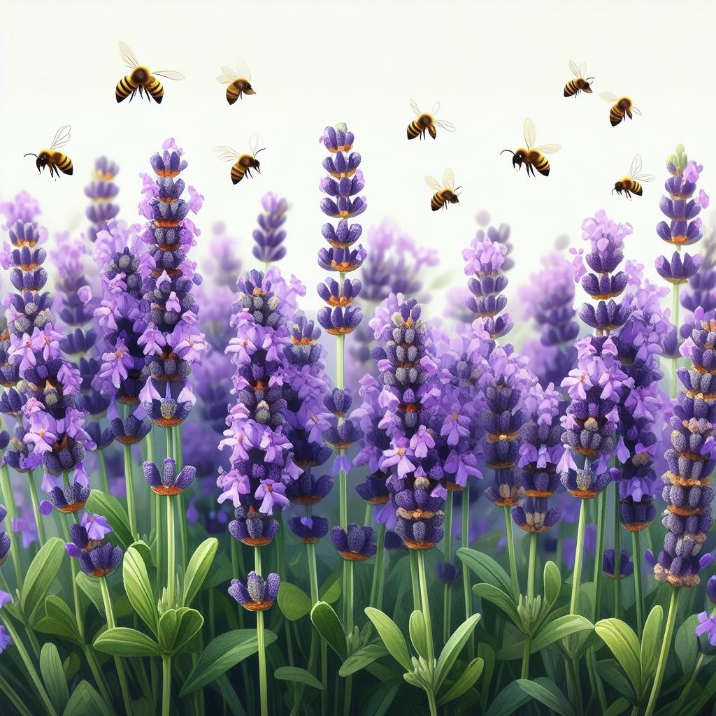 Purple Lavender Cluster
