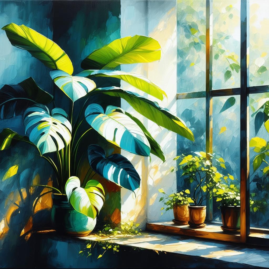 Tropical Monstera Plant